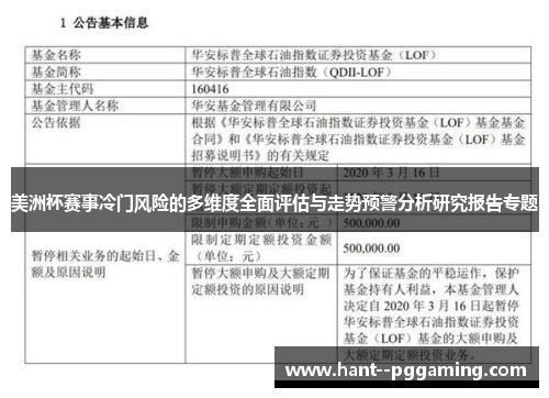 美洲杯赛事冷门风险的多维度全面评估与走势预警分析研究报告专题 美洲杯赛事冷门风险的多维度全面评估与走势预警分析研究报告专题